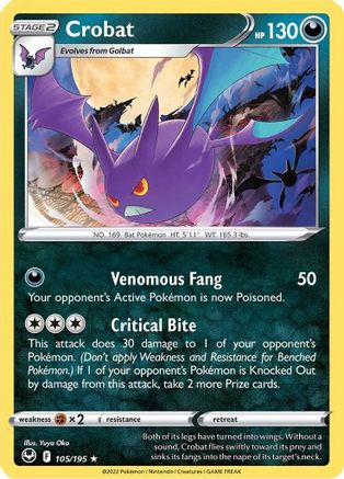 Crobat 105  - Holofoil - Holo Rare