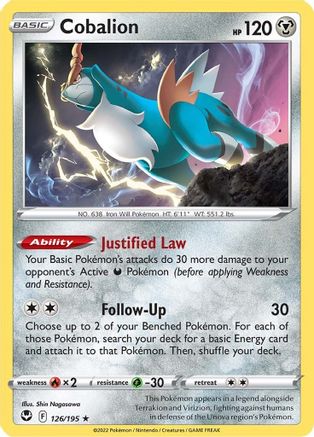 Cobalion 126  - Rare