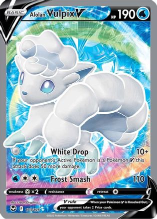 Alolan Vulpix V (Full Art) 173  - Holofoil - Ultra Rare