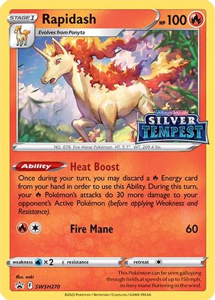 Rapidash (Prerelease) SWSH270  - Holofoil - Promo