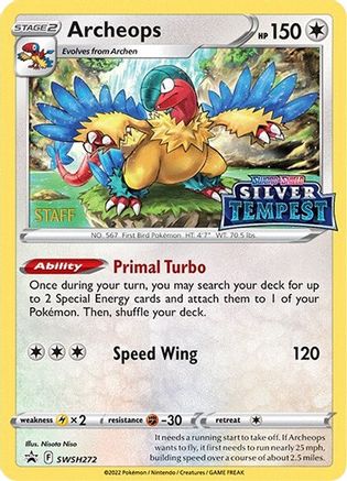 Archeops - SWSH272 (Prerelease) [STAFF]  - Holofoil - Promo