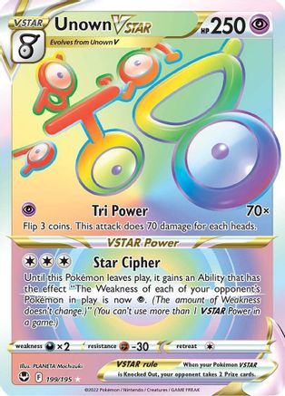 Unown VSTAR (Secret) 199  - Holofoil - Secret Rare