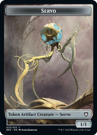 Servo // Powerstone Double-Sided Token (BRC-13 // 7) - Commander: The Brothers' War