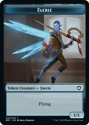 Faerie // Powerstone Double-Sided Token (BRC-4 // 7) - Commander: The Brothers' War