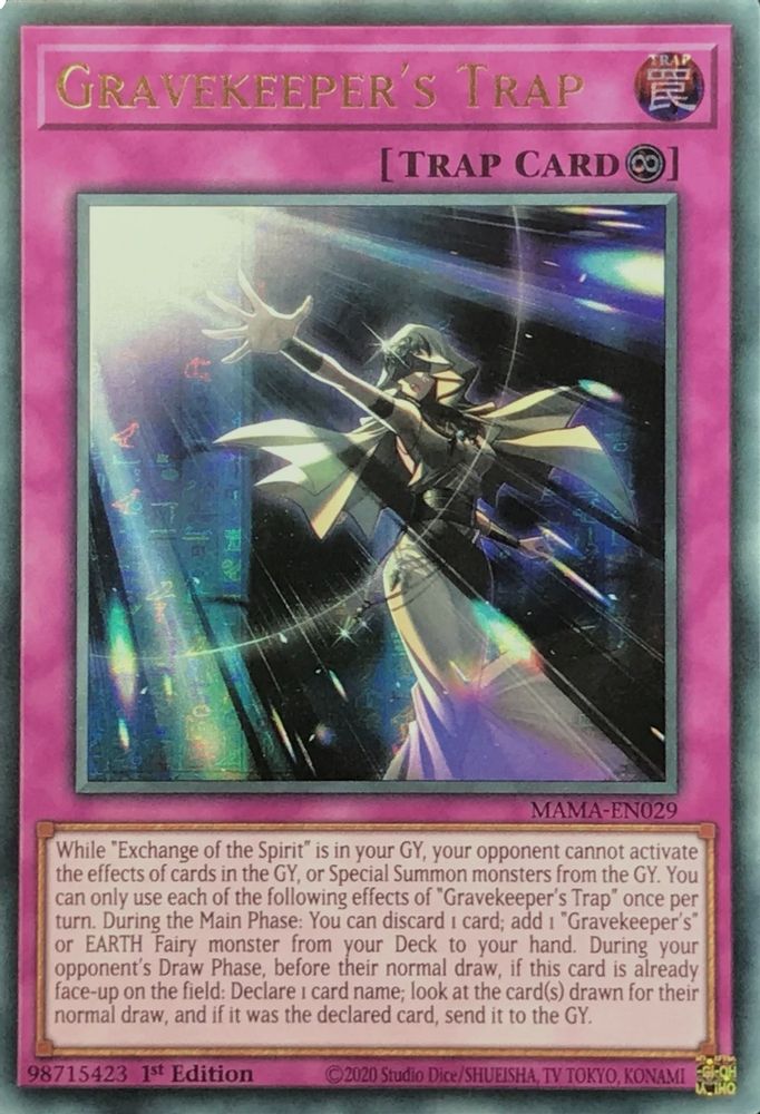 Gravekeeper's Trap (Ultra Pharaoh's Rare) (MAMA-EN029) - Ultra Pharaoh’s Rare