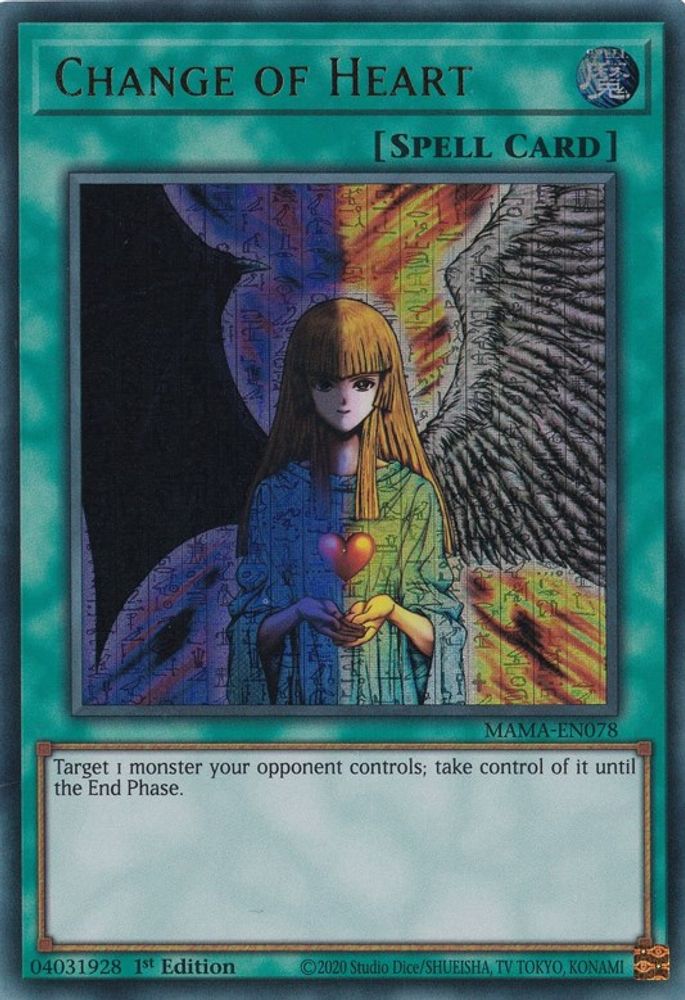 Changement de cœur [MAMA-EN078] Ultra Rare de Pharaon 