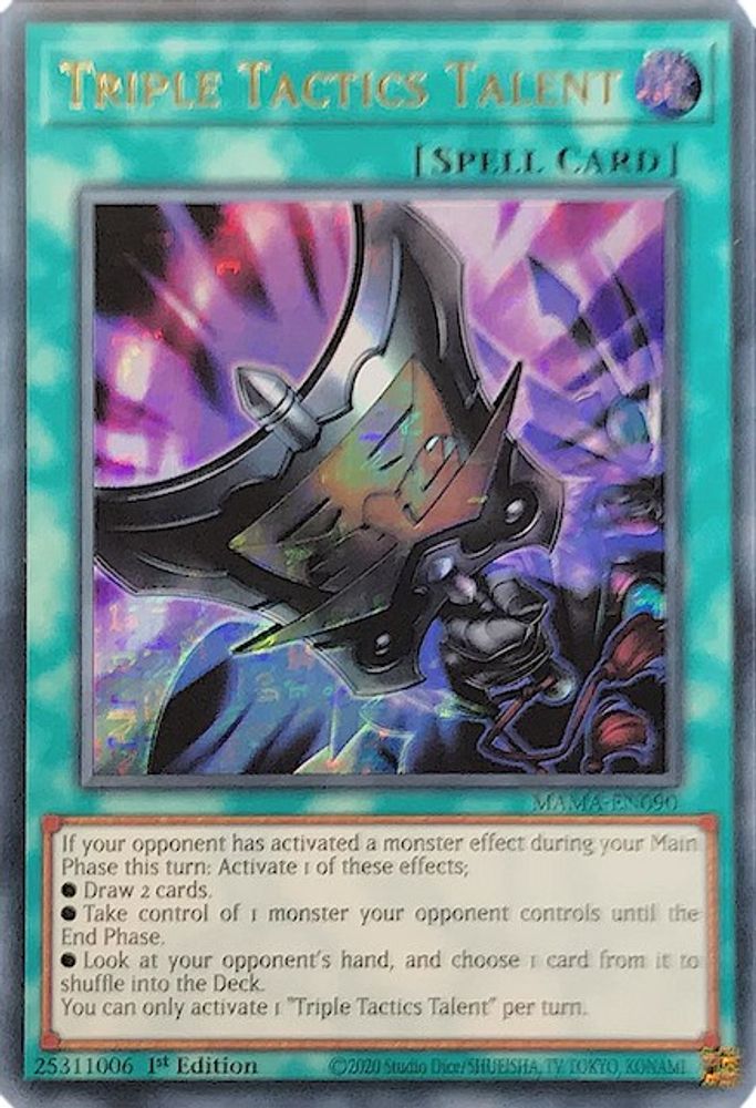 Triple Tactics Talent (Ultra Pharaoh's Rare) (MAMA-EN090) - Ultra Pharaoh’s Rare