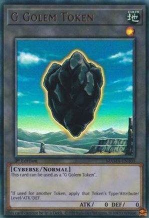 G Golem Token (MAMA-EN103) - Magnificent Mavens 1st Edition
