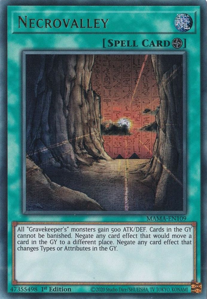 Necrovalley (Ultra Pharaoh's Rare) (MAMA-EN109) - Ultra Pharaoh’s Rare