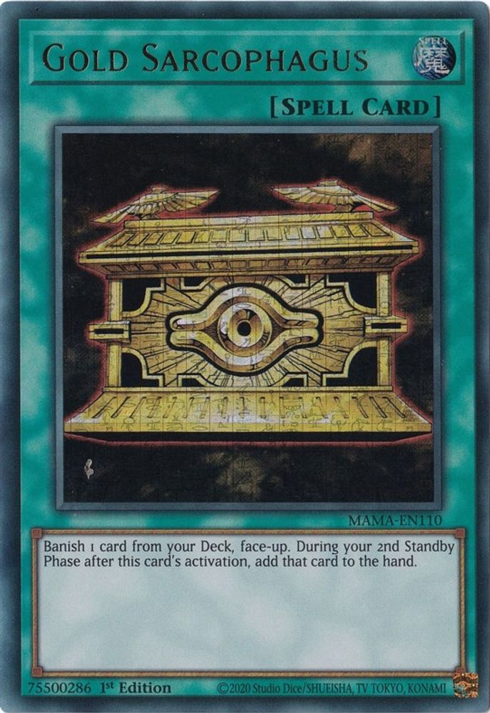Sarcophage en or [MAMA-EN110] Ultra rare du pharaon 