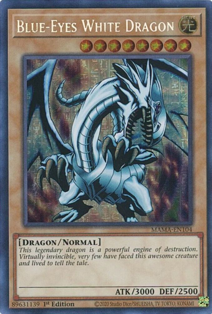 Dragon blanc aux yeux bleus [MAMA-EN104] Rare du pharaon secret 