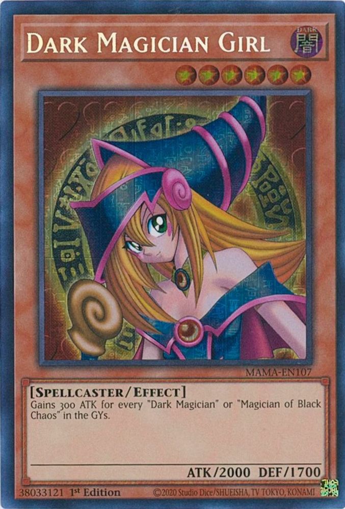 Dark Magician Girl (Secret Pharaoh's Rare) (MAMA-EN107) - Secret Pharaoh’s Rare