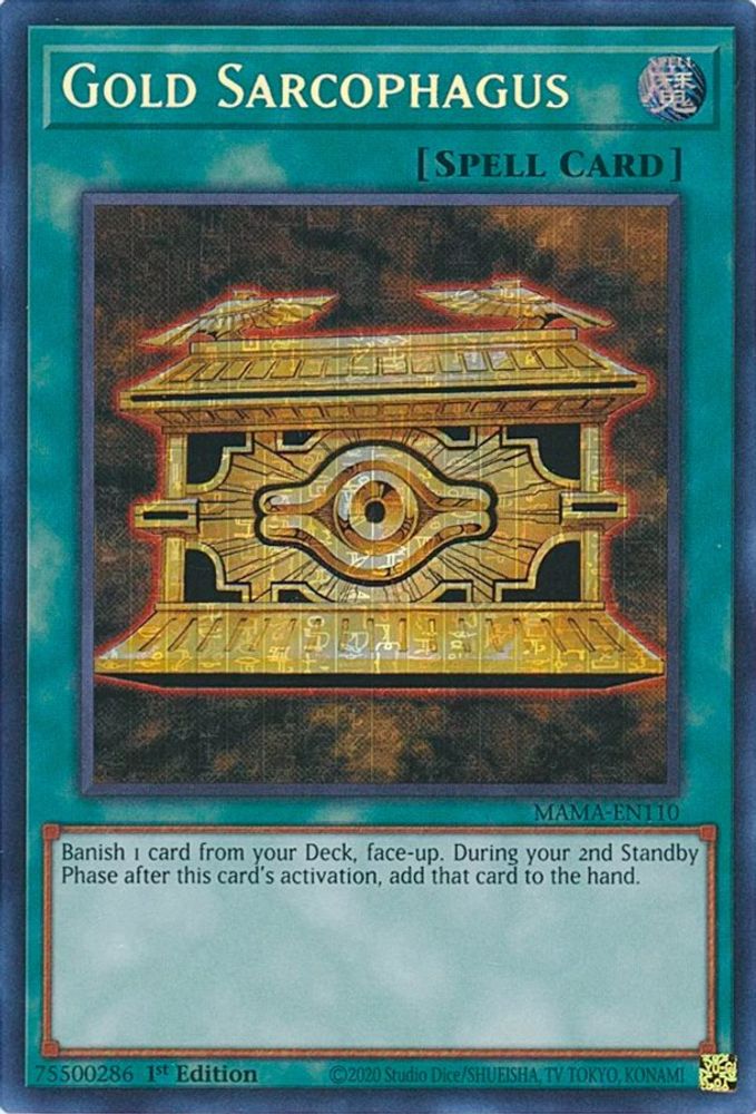 Gold Sarcophagus (Secret Pharaoh's Rare) (MAMA-EN110) - Secret Pharaoh’s Rare