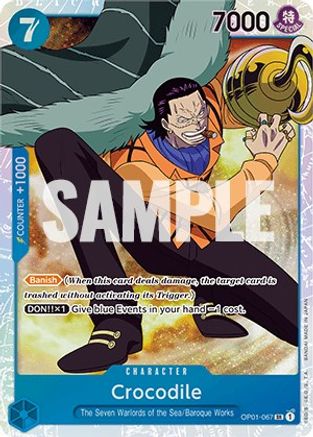 Crocodile (067) (OP01-067) - Super Rare