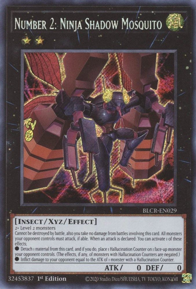 Numéro 2 : Ninja Shadow Mosquito [BLCR-EN029] Secret Rare 