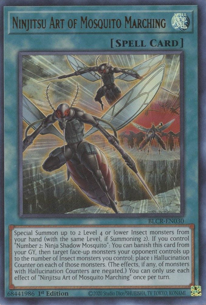 Ninjitsu Art de la marche des moustiques [BLCR-EN030] Ultra Rare 