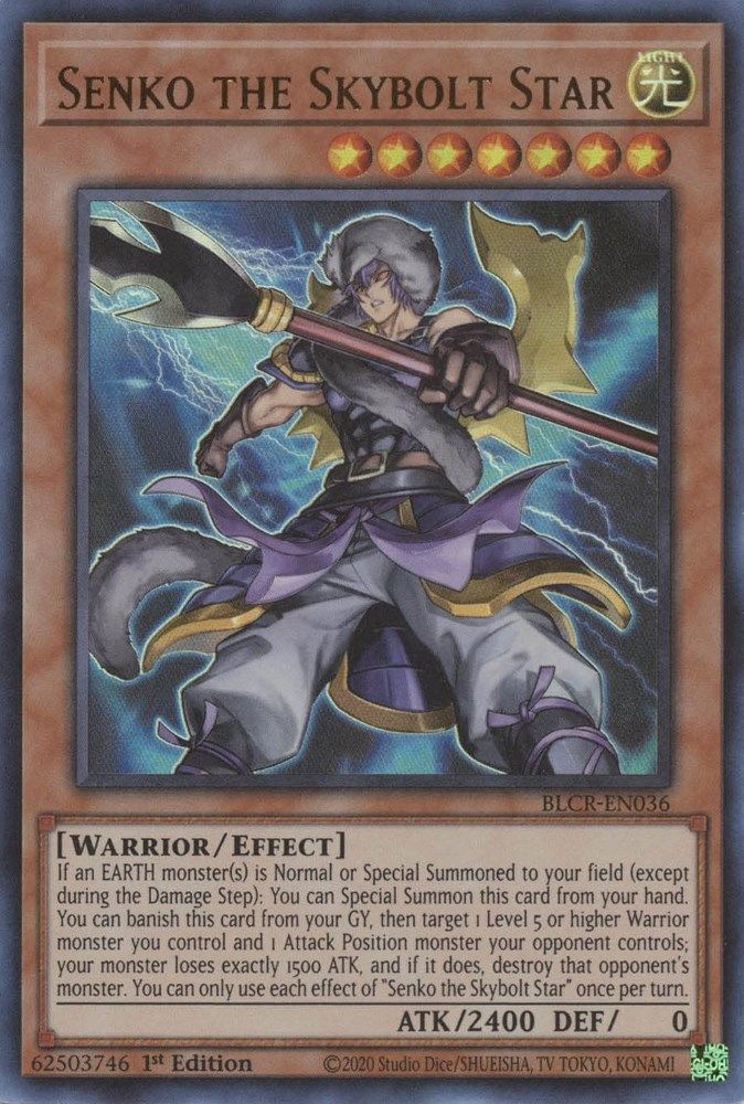 Senko the Skybolt Star (BLCR-EN036) - Ultra Rare