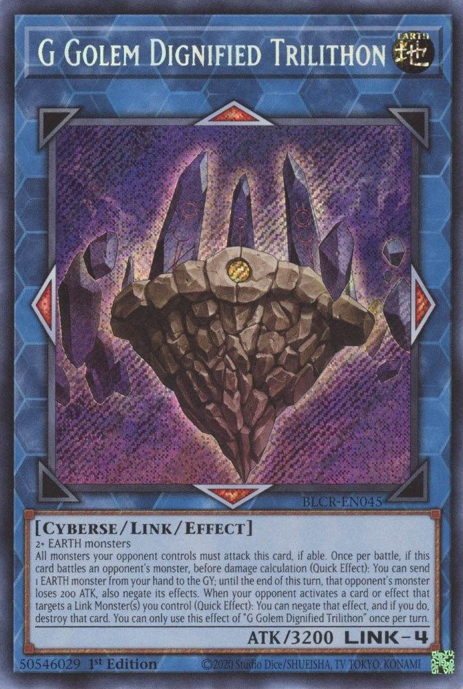 G Golem Dignified Trilithon (BLCR-EN045) - Secret Rare