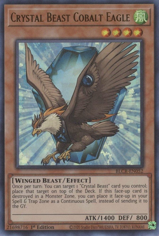 Crystal Beast Cobalt Eagle [BLCR-EN052] Ultra Rare 