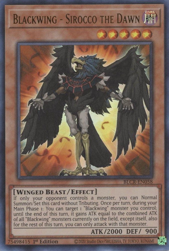 Blackwing - Sirocco the Dawn (BLCR-EN058) - Ultra Rare