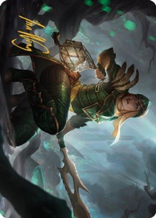 Argothian Opportunist Art Card (Gold-Stamped Signature) (ASBRO-022) - Art Series: The Brothers' War