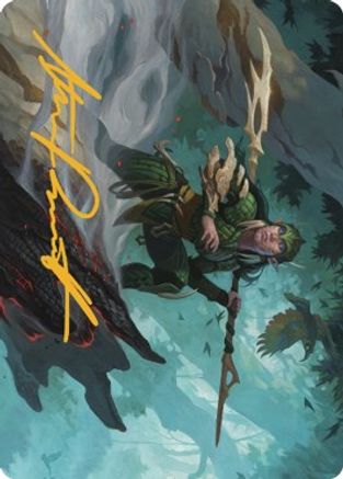 Gwenna, Eyes of Gaea Art Card (Gold-Stamped Signature) (ASBRO-025) - Art Series: The Brothers' War
