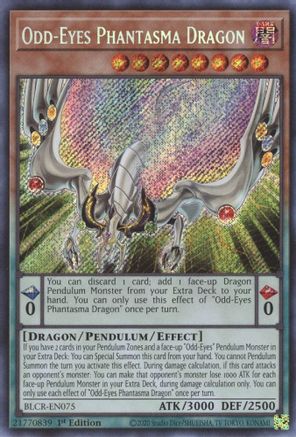 Odd-Eyes Phantasma Dragon (BLCR-EN075) - Battles of Legend: Crystal Revenge 1st Edition