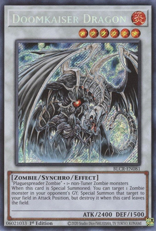 Doomkaiser Dragon (BLCR-EN081) - Secret Rare