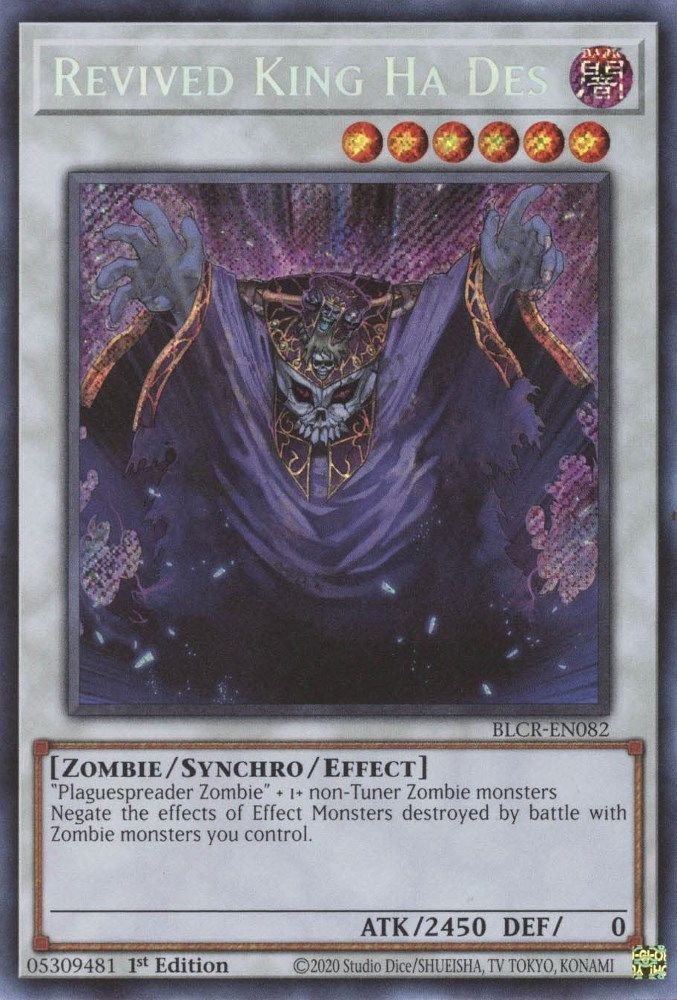 Roi Ha Des ressuscité [BLCR-EN082] Secret Rare 