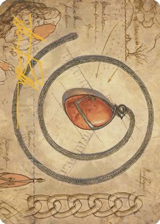 Mox Amber Art Card (Gold-Stamped Signature) (ASBRO-068) - Art Series: The Brothers' War