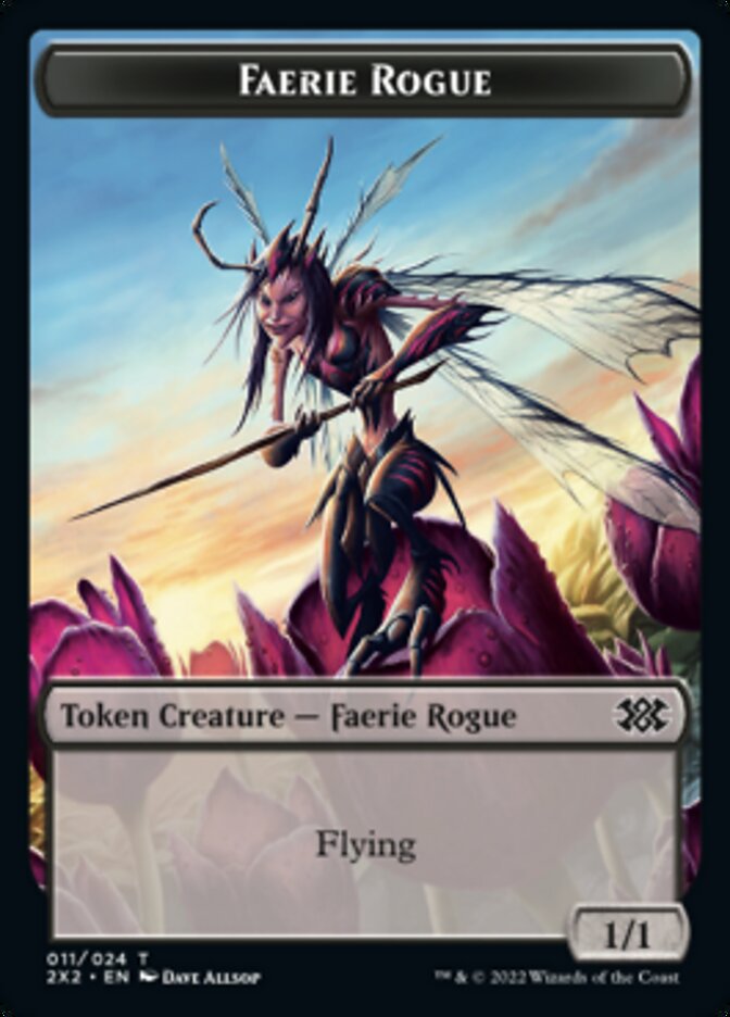 Faerie Rogue // Jeton double face moine [Jetons Double Masters 2022] 