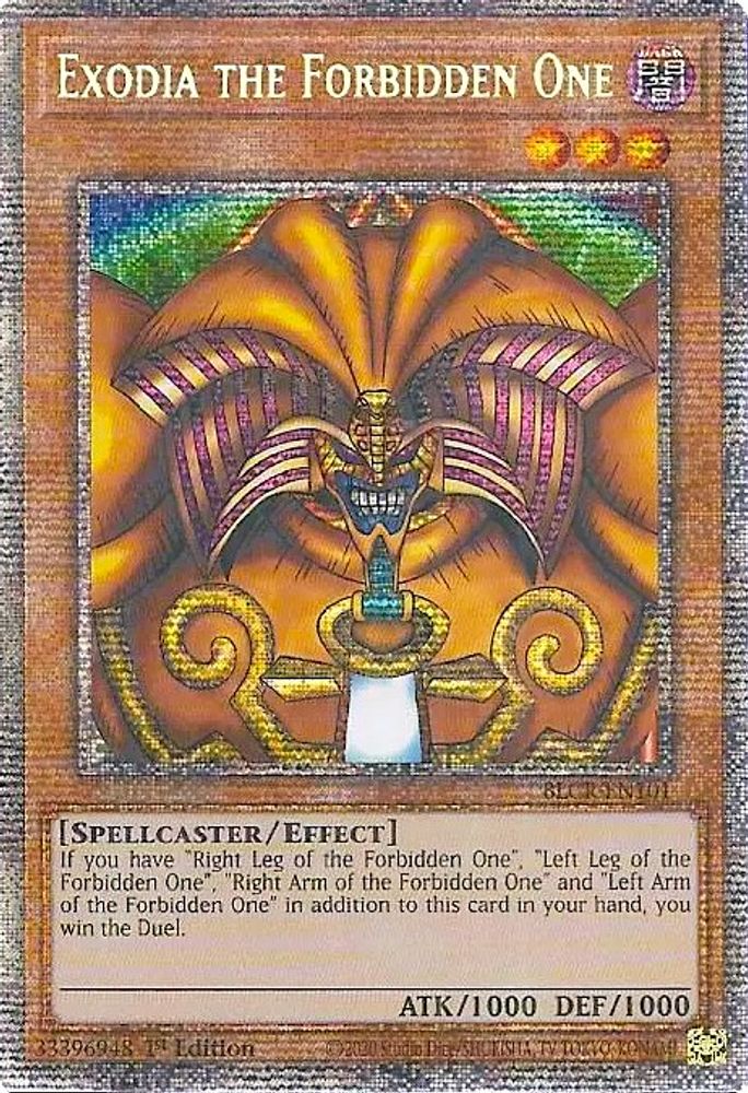 Exodia the Forbidden One (Starlight Rare) (BLCR-EN101) - Starlight Rare