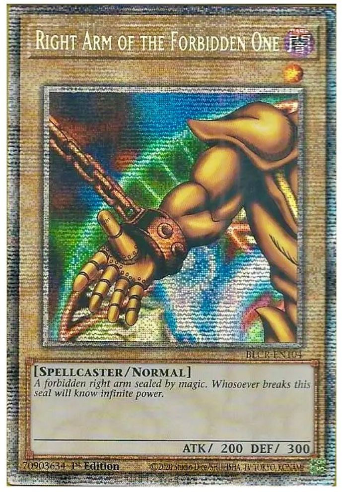 Right Arm of the Forbidden One (Starlight Rare) (BLCR-EN104) - Starlight Rare