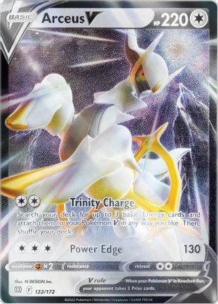 Arceus V (Metal Card) 122/172  - Holofoil - Promo