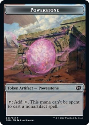 Powerstone // Construct (004) Double-sided Token (BRO-) - The Brothers' War Foil
