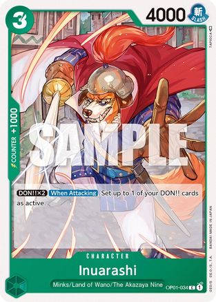 Inuarashi (OP01-034) - Common