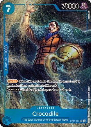 Crocodile (067) (Parallel) (OP01-067) - Super Rare