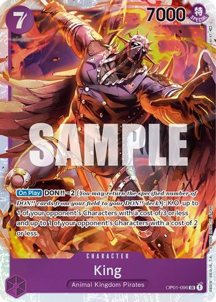 King (096) (OP01-096) - Super Rare