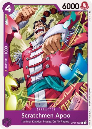 Scratchmen Apoo (OP01-103) - Common