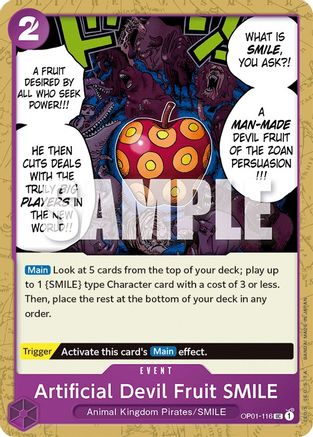 Artificial Devil Fruit SMILE (OP01-116) - Uncommon