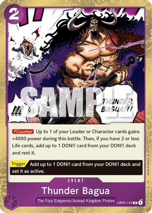 Thunder Bagua (OP01-119) - Rare