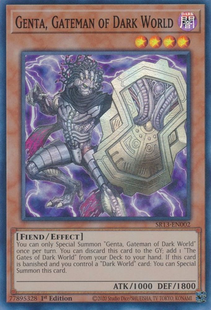 Genta, Gateman of Dark World (SR13-EN002) - Super Rare