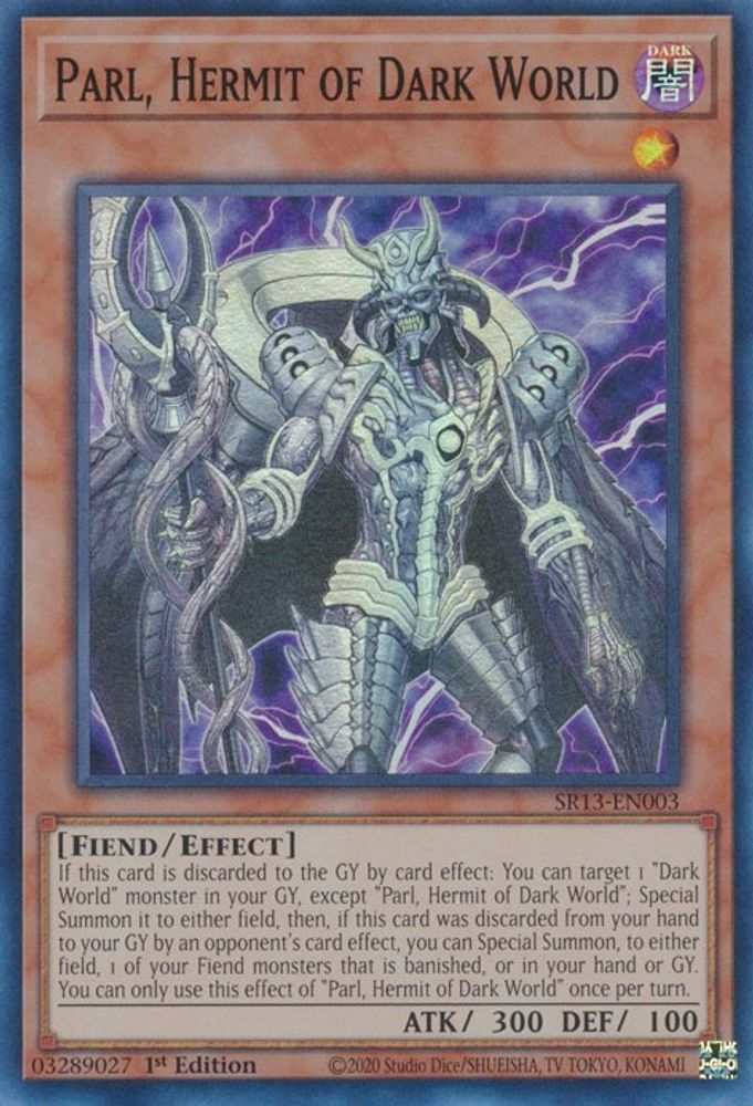 Parl, ermite du monde sombre [SR13-EN003] Super Rare 