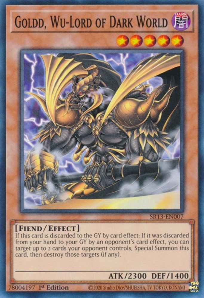 Goldd, Wu-Lord of Dark World (SR13-EN007) - Common