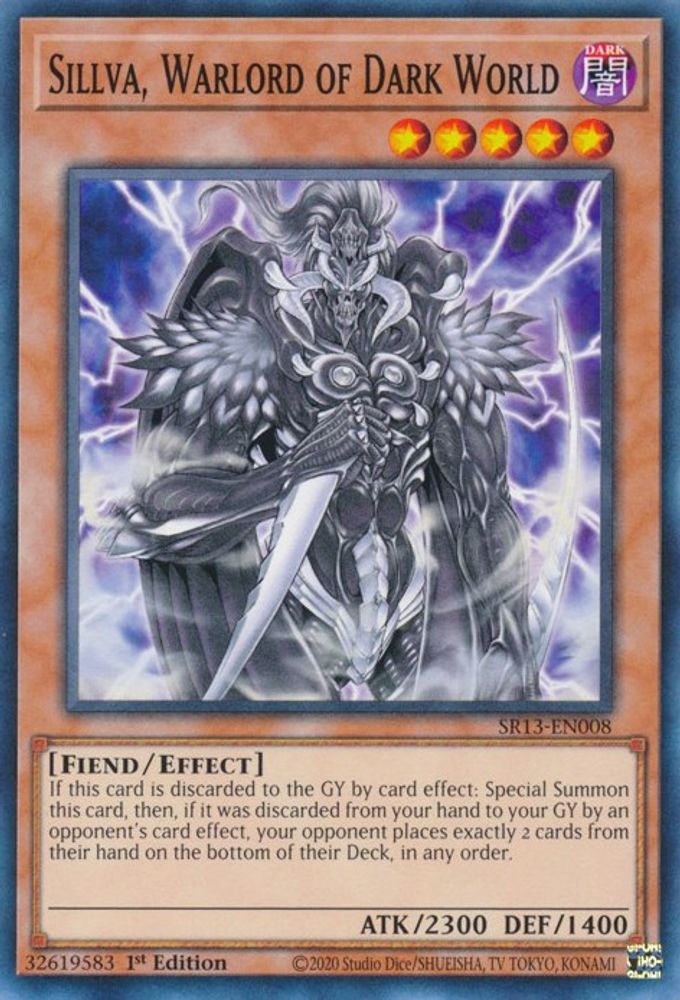 Sillva, Warlord of Dark World (SR13-EN008) - Common