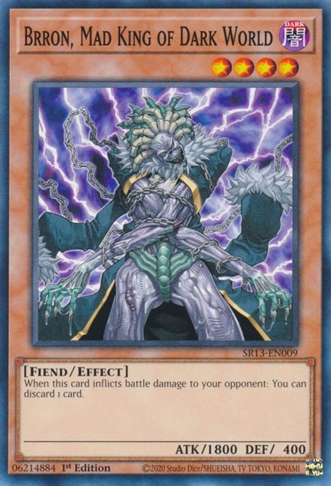 Brron, Mad King of Dark World (SR13-EN009) - Common