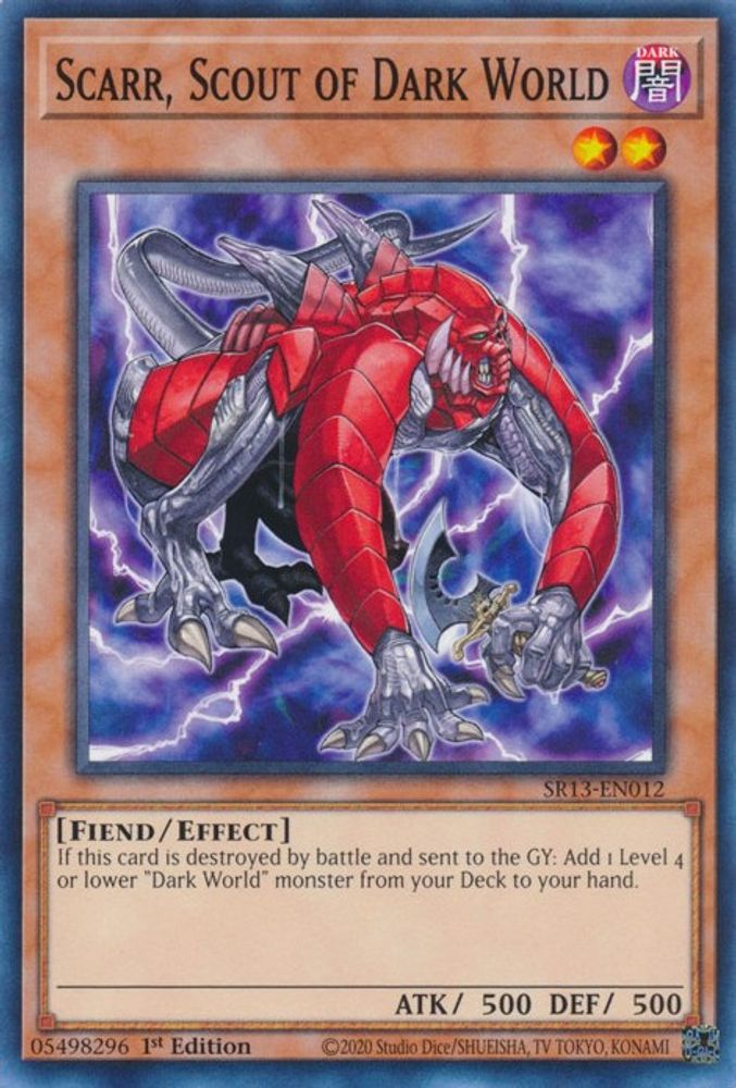 Scarr, Scout of Dark World (SR13-EN012) - Common