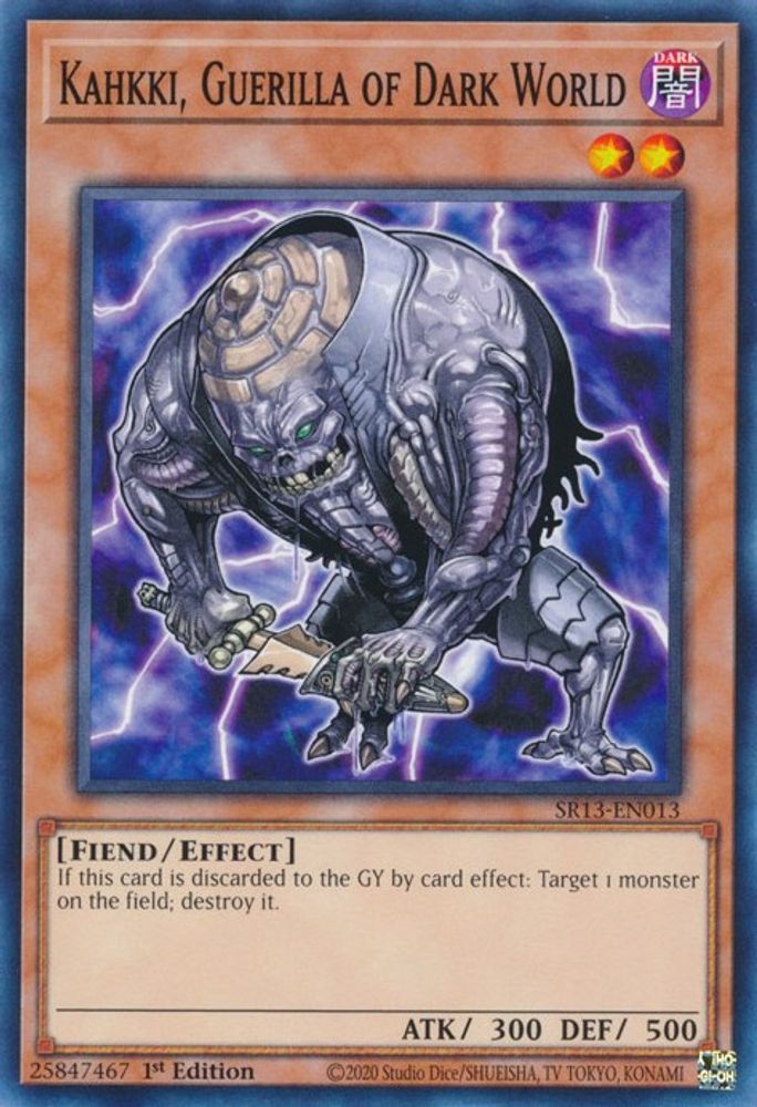 Kahkki, Guerilla of Dark World (SR13-EN013) - Common