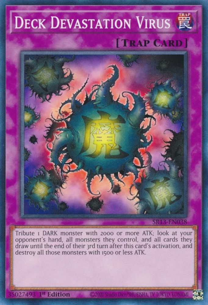 Deck Devastation Virus (SR13-EN038) - Common