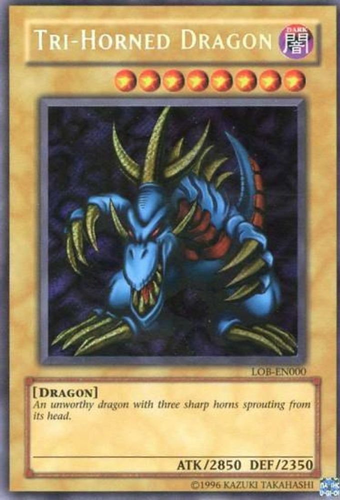 Tri-Horned Dragon (LOB-EN000) (LOB-EN000) - Secret Rare